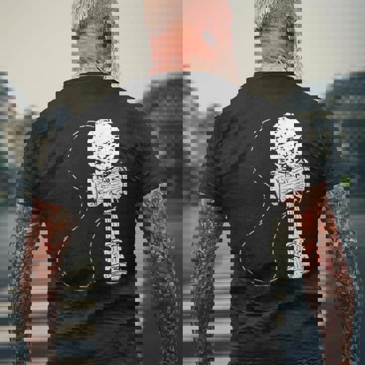 けん玉プレーヤー けん玉アパレル けん玉 トリックトレーニングギア メンズTシャツ バックプリント 高齢者への贈り物