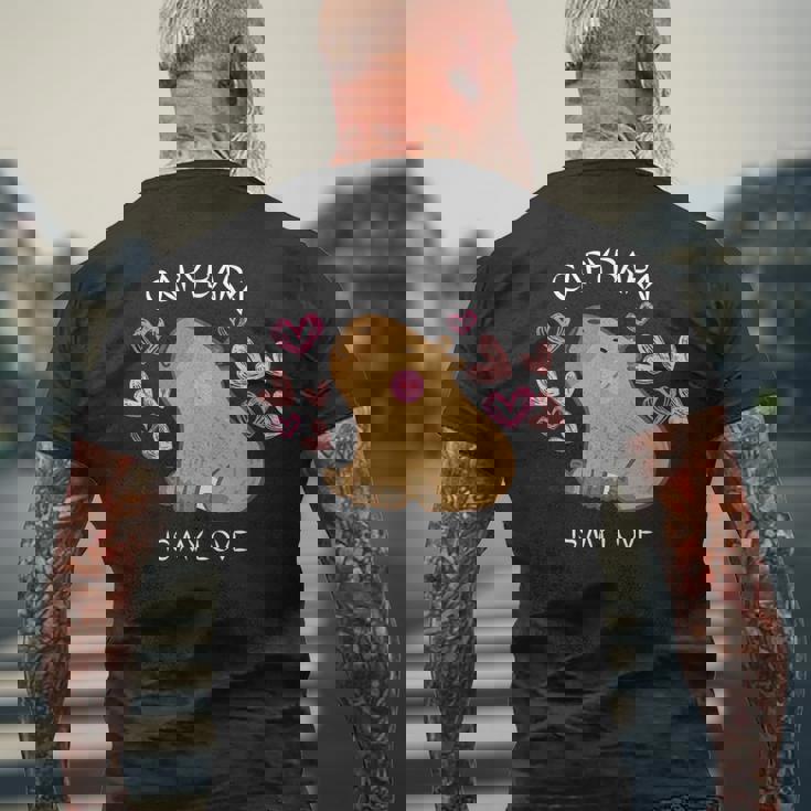 げっ歯類 面白いカピバラ カピバラアート メンズ レディース キッズ メンズTシャツ バックプリント 高齢者への贈り物