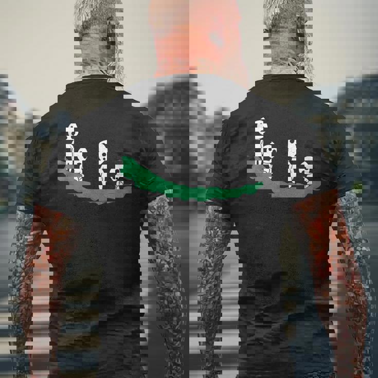 こだま 日本のお化けジャパン 童話 メンズTシャツ バックプリント 高齢者への贈り物