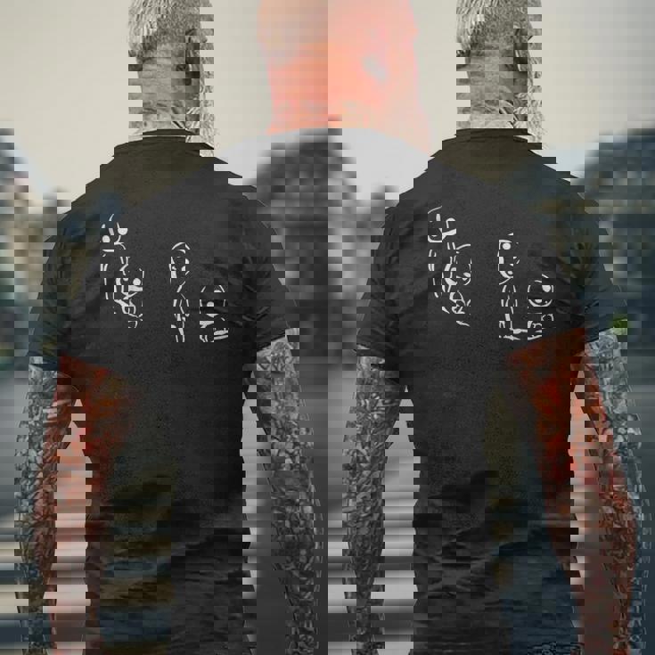 こだま 森の精霊 ファン メンズTシャツ バックプリント 高齢者への贈り物