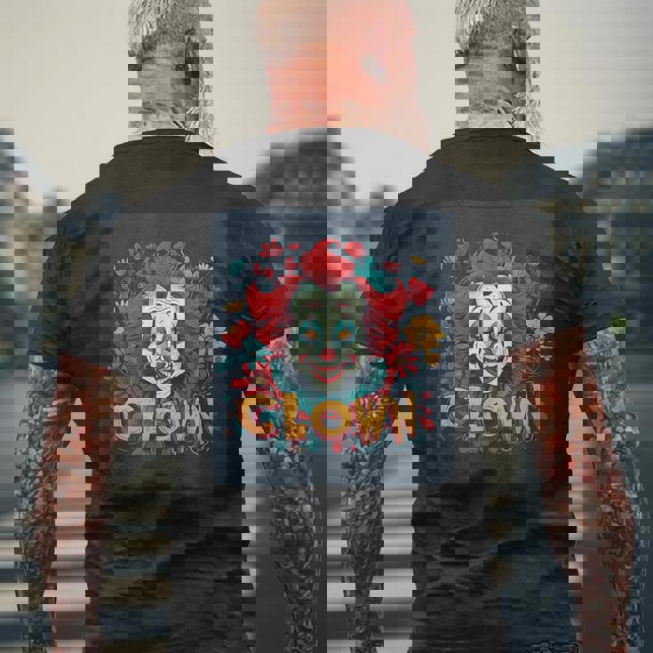 このグーフィーピエロコスチュームで一日を明るくしましょう。 メンズTシャツ バックプリント 高齢者への贈り物