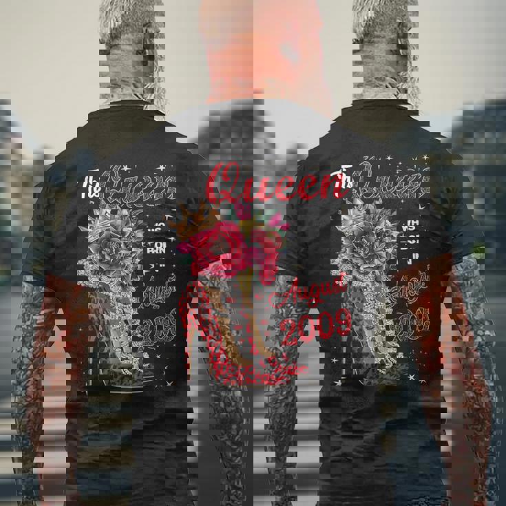 この女王は2009年8月に誕生しました。 メンズTシャツ バックプリント 高齢者への贈り物