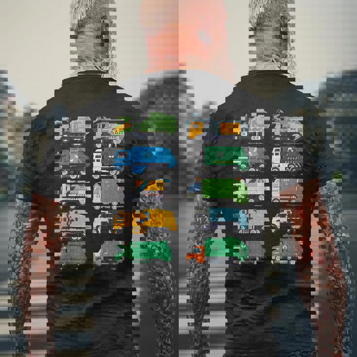 ごみ収集車 ゴミ ゴミ分別 コスチューム キッズ 幼児 メンズTシャツ バックプリント 高齢者への贈り物