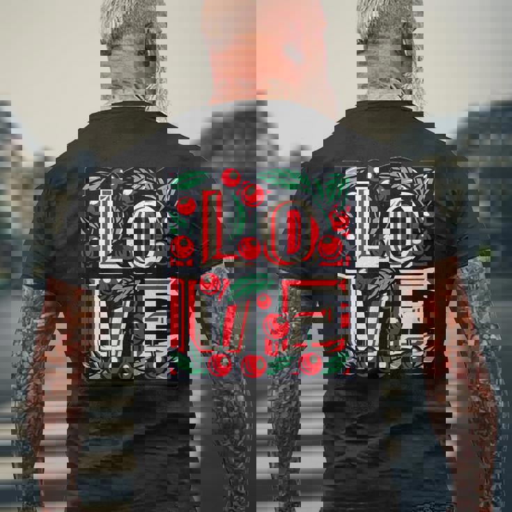 さくらんぼが大好き メンズTシャツ バックプリント 高齢者への贈り物