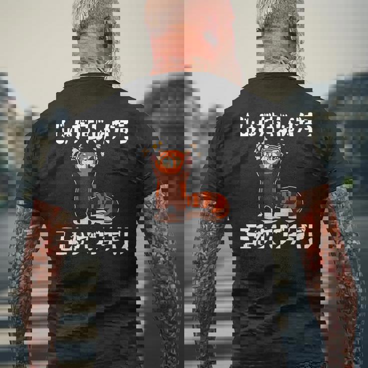 じゅげむじゅげむ五秒でブチギレ ネタ 落語 言い間違い もじり ジョーク ギャグ ツッコミ パンダ おもしろ メンズTシャツ バックプリント 高齢者への贈り物