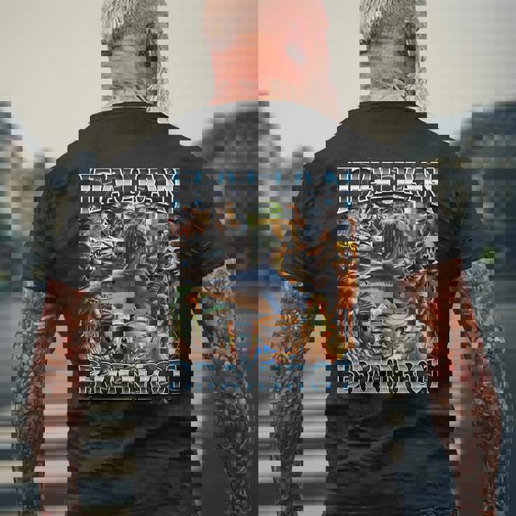 すべてのイタリアンブレインローミーム-イタリアンブレインロット メンズTシャツ バックプリント 高齢者への贈り物