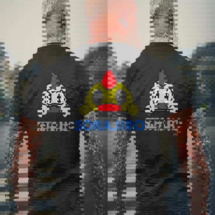 そらジローワンポイント メンズTシャツ バックプリント 高齢者への贈り物