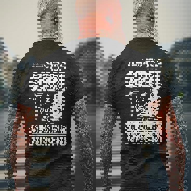 それは君には理解できないだろうスナネズミのことだ メンズTシャツ バックプリント 高齢者への贈り物