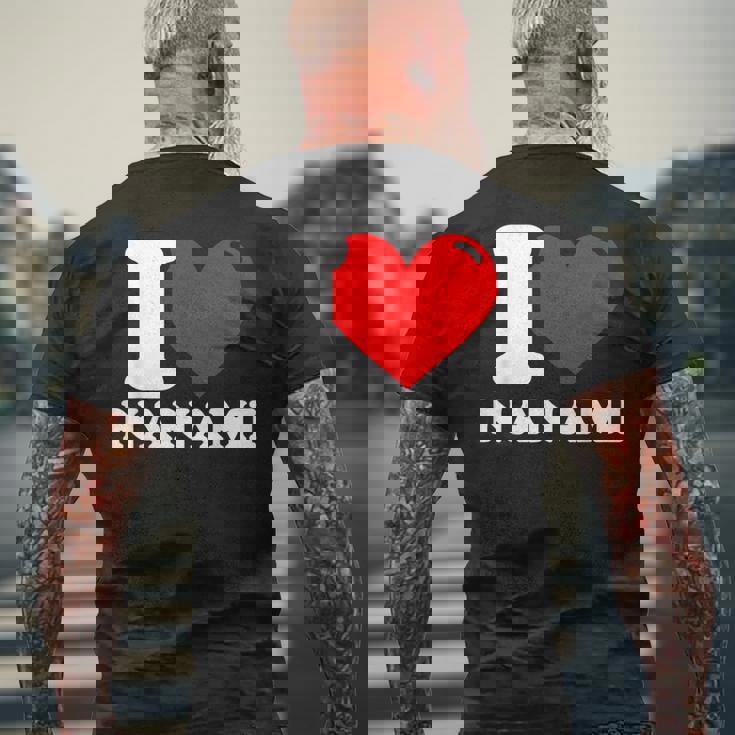 ななみ大好き 名 メンズTシャツ バックプリント 高齢者への贈り物