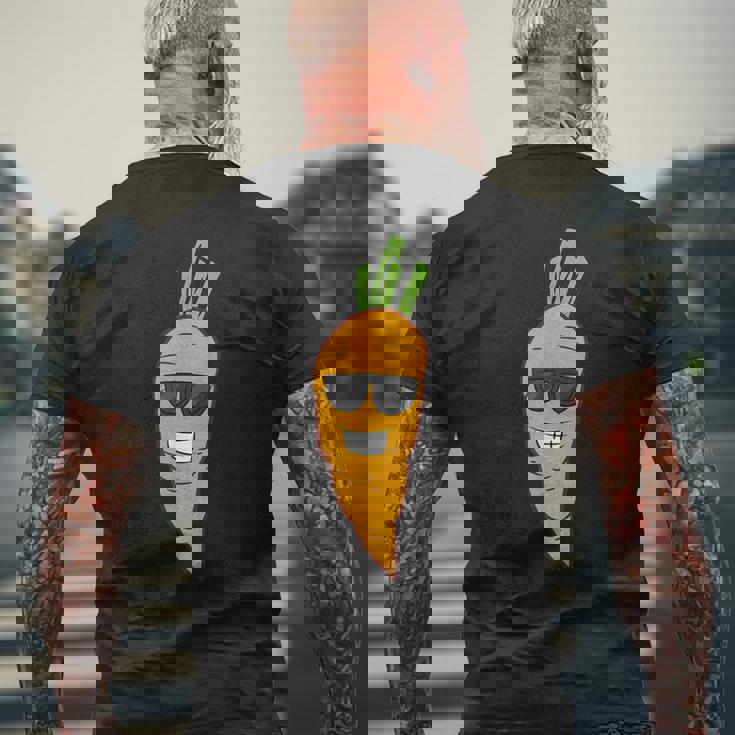 にんじん ハロウィン コスチューム 野菜 にんじん メンズTシャツ バックプリント 高齢者への贈り物