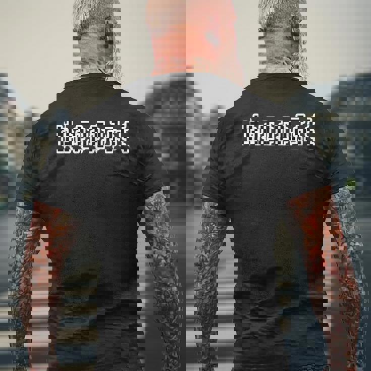 ぬののふく 布の服《ドット文字》レトロ ゲーム【Gamers ゲーマーズ】Rpg パロディ 文字 面白い メンズTシャツ バックプリント 高齢者への贈り物