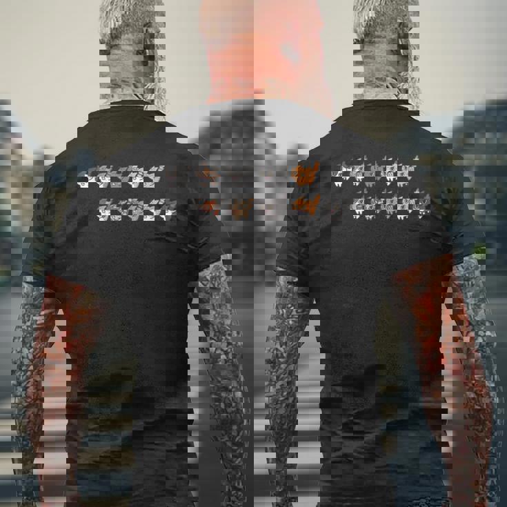 ねこシャー×１０ メンズTシャツ バックプリント 高齢者への贈り物