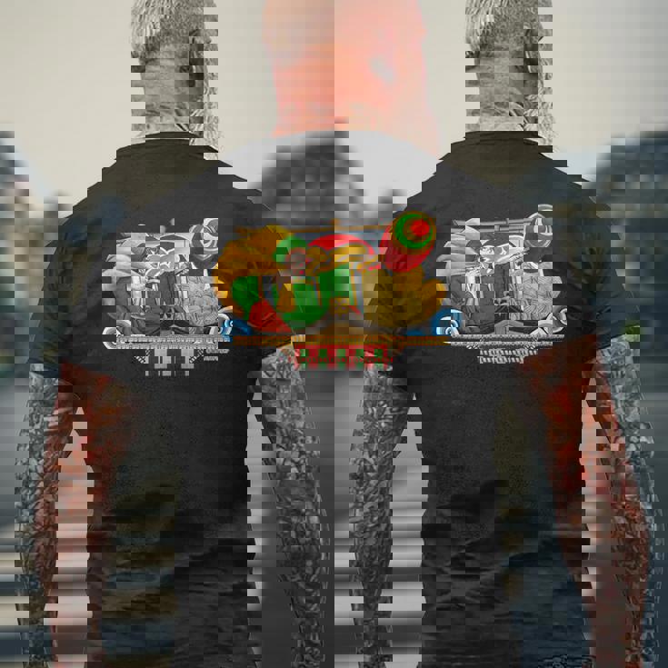 ねぶたデザイン カケル メンズTシャツ バックプリント 高齢者への贈り物