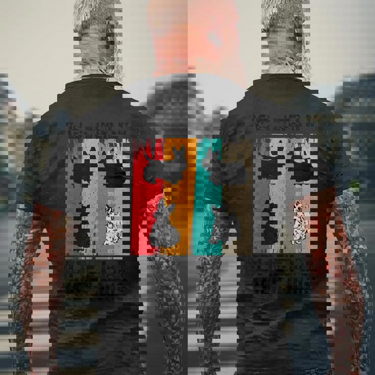 はい、これらすべての犬が本当に必要です スコッティ スコティッシュ テリア メンズTシャツ バックプリント 高齢者への贈り物