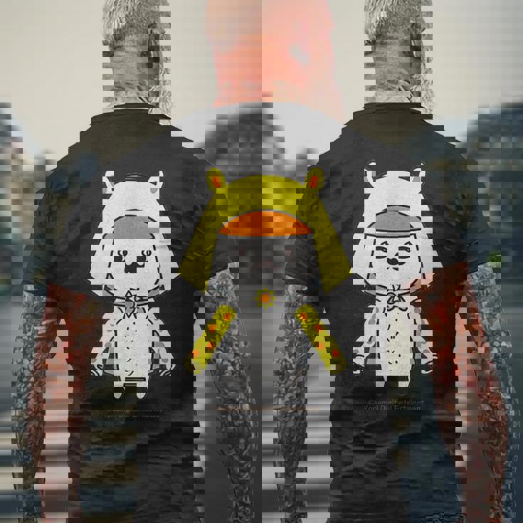 ひなビタスタンプ ひなちくん01 メンズTシャツ バックプリント 高齢者への贈り物