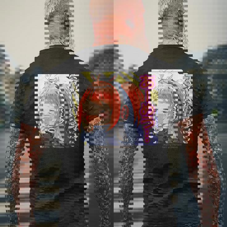 ひなビタスタンプ めう05「あーめう…」 メンズTシャツ バックプリント 高齢者への贈り物