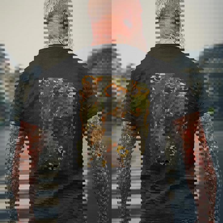 ひまわり By エゴン・シーレ 1911 メンズTシャツ バックプリント 高齢者への贈り物