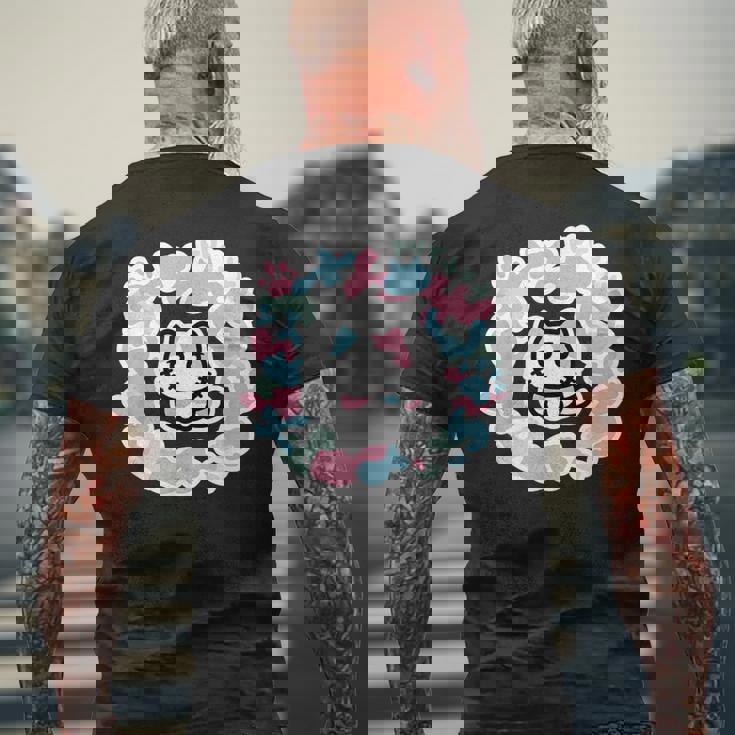 びーえするるる【Bsテレ東公式】カモフラージュ柄tシャツ（ブラック） メンズTシャツ バックプリント 高齢者への贈り物