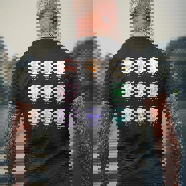 ふわふわふぇれっと フェレット Ferret イタチ Kawaii Cute Japanese メンズTシャツ バックプリント 高齢者への贈り物