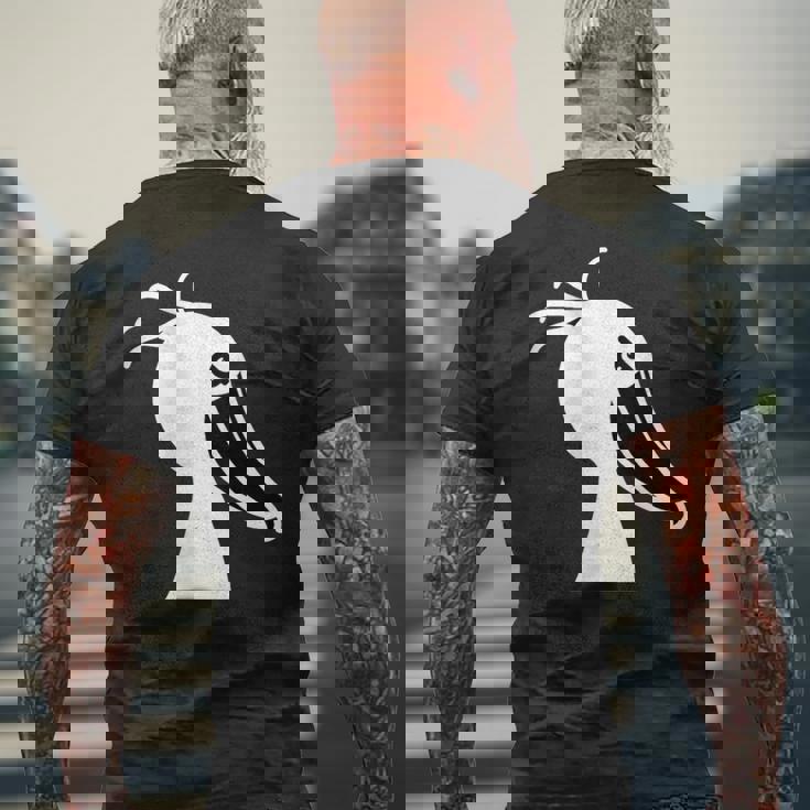 みんな大好きハシビロコウ 動かない鳥 はしび郎クラブ オリジナルデザイン イラスト おもしろ モノクロ メンズTシャツ バックプリント 高齢者への贈り物