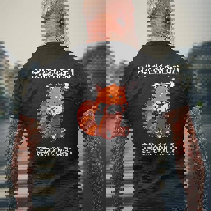 わたしはがんばらないおまえががんばれ ユニークなメッセージ 面白い おもしろ メンズTシャツ バックプリント 高齢者への贈り物