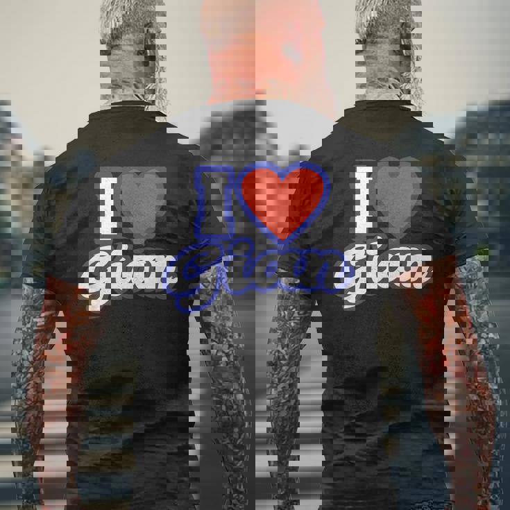 アイ・ラブ・ジャイアン メンズTシャツ バックプリント 高齢者への贈り物