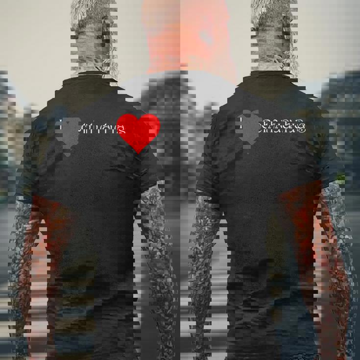 アイ・ラブ・チワワ メンズTシャツ バックプリント 高齢者への贈り物