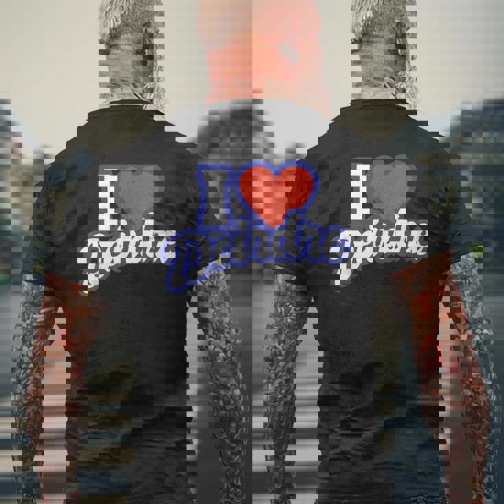 アイ・ラブ・ディアドラ メンズTシャツ バックプリント 高齢者への贈り物