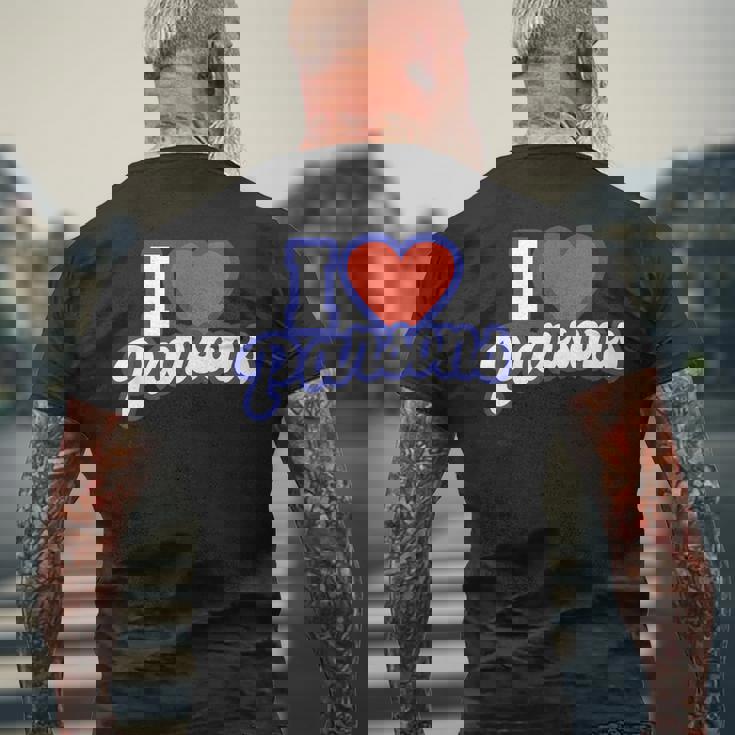 アイ・ラブ・パーソンズ メンズTシャツ バックプリント 高齢者への贈り物