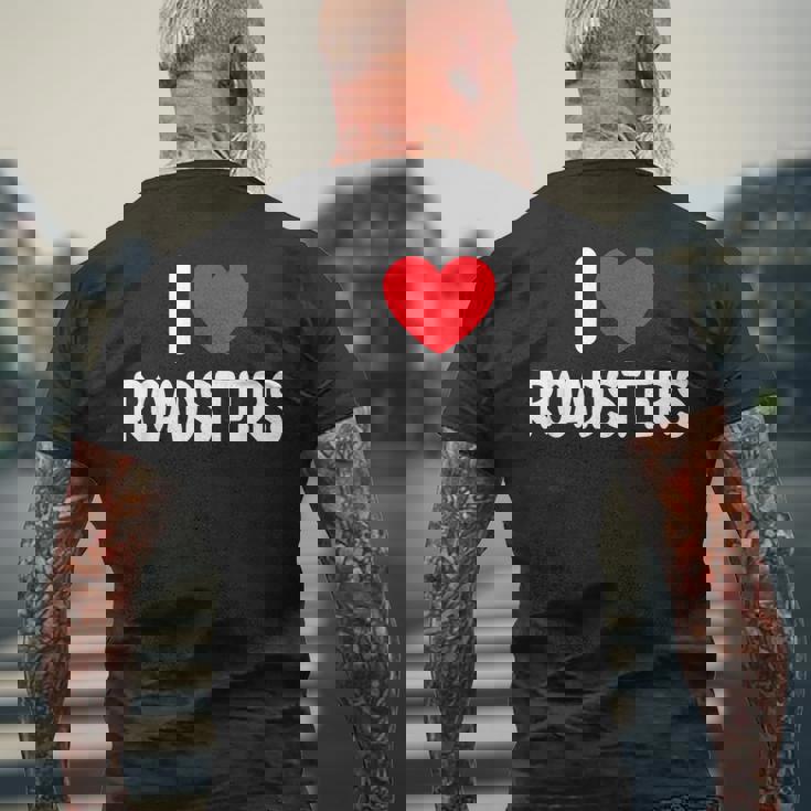 アイ・ラブ・ロードスター メンズTシャツ バックプリント 高齢者への贈り物