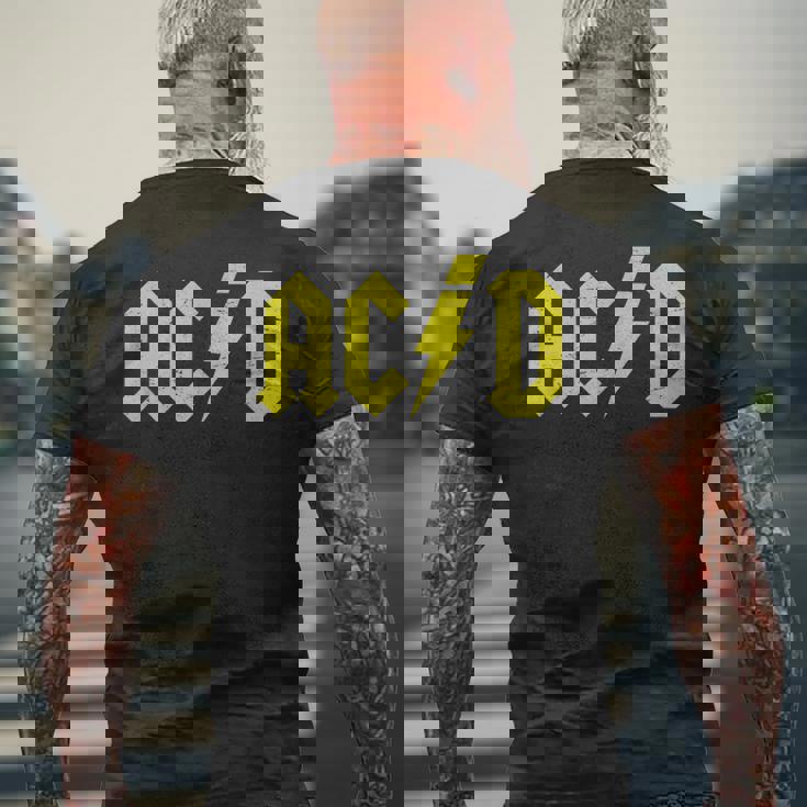 アシッドハウス テクノロック 電子ロック Edm音楽祭 メンズTシャツ バックプリント 高齢者への贈り物