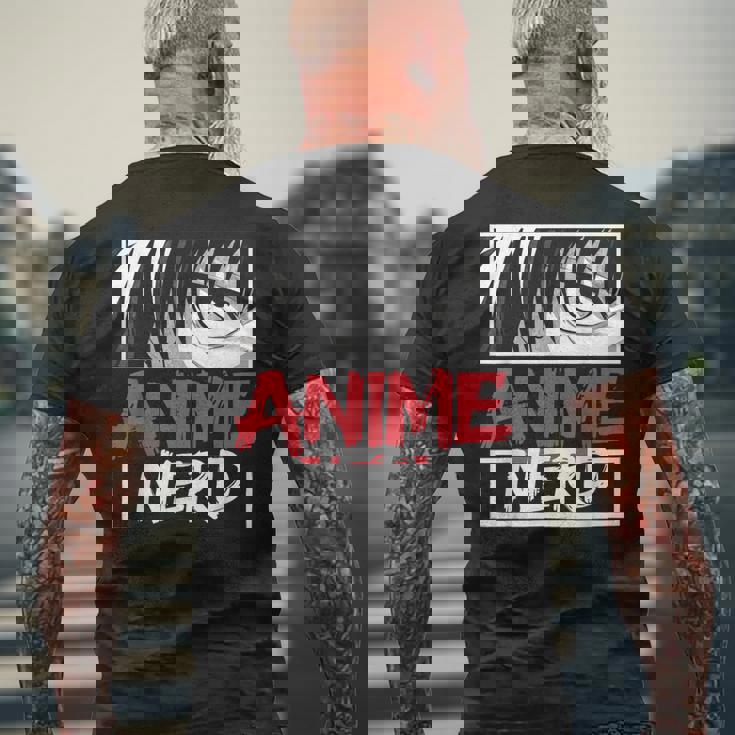 アニメオタクオタクアイマンガファングラフィック メンズTシャツ バックプリント 高齢者への贈り物