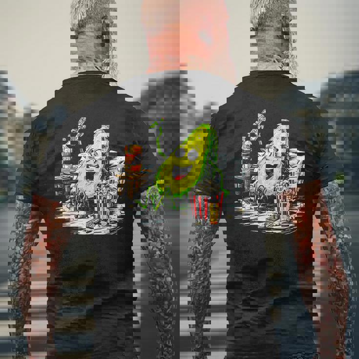 アボカド リラックス 持株 おやつ アート フルーツ モチーフ アボカド メンズTシャツ バックプリント 高齢者への贈り物