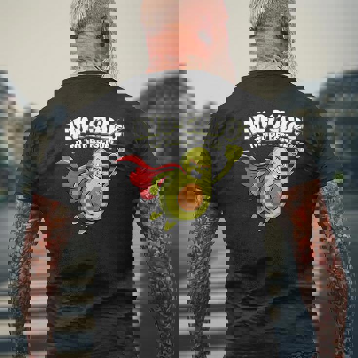 アボカド レスキュー トゥ ザ レスキュー メンズTシャツ バックプリント 高齢者への贈り物