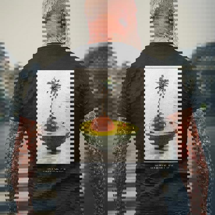 アボカ島 メンズTシャツ バックプリント 高齢者への贈り物