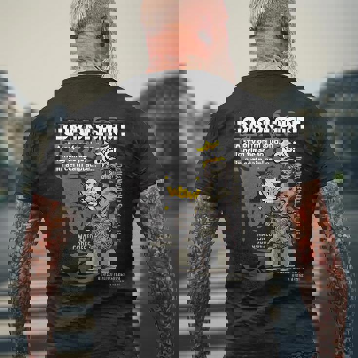 アメコミ風 縄文土偶 土偶 縄文のビーナス 仮面の女神 縄文 土器 はにわ マンガ 昔ばなし 茅野市 国宝土偶 メンズTシャツ バックプリント 高齢者への贈り物