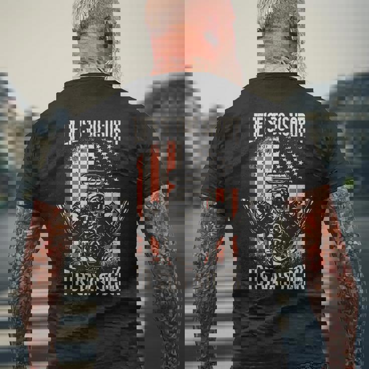 アメリカン マッスル カー メカニクス ドラッグ レーシング ホットロッド メンズTシャツ バックプリント 高齢者への贈り物