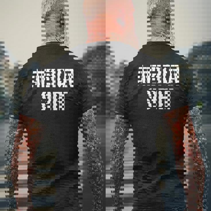 アメリカンスピリット メンズTシャツ バックプリント 高齢者への贈り物