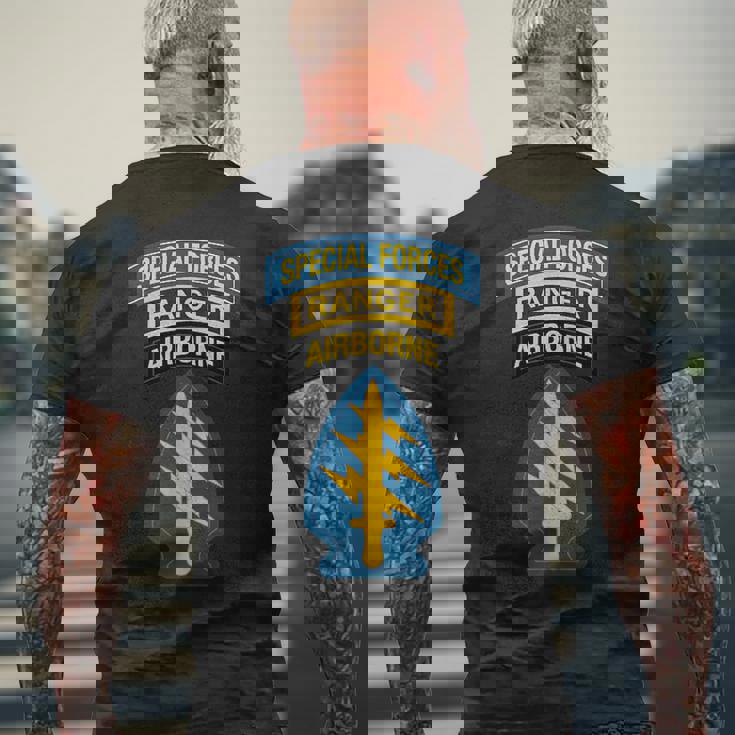 アメリカ陸軍特殊部隊-特殊部隊レンジャータブ-15W メンズTシャツ バックプリント 高齢者への贈り物
