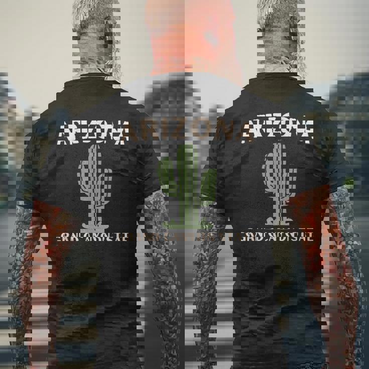 アリゾナ グランドキャニオン州立大学サグアロサボテン メンズTシャツ バックプリント 高齢者への贈り物