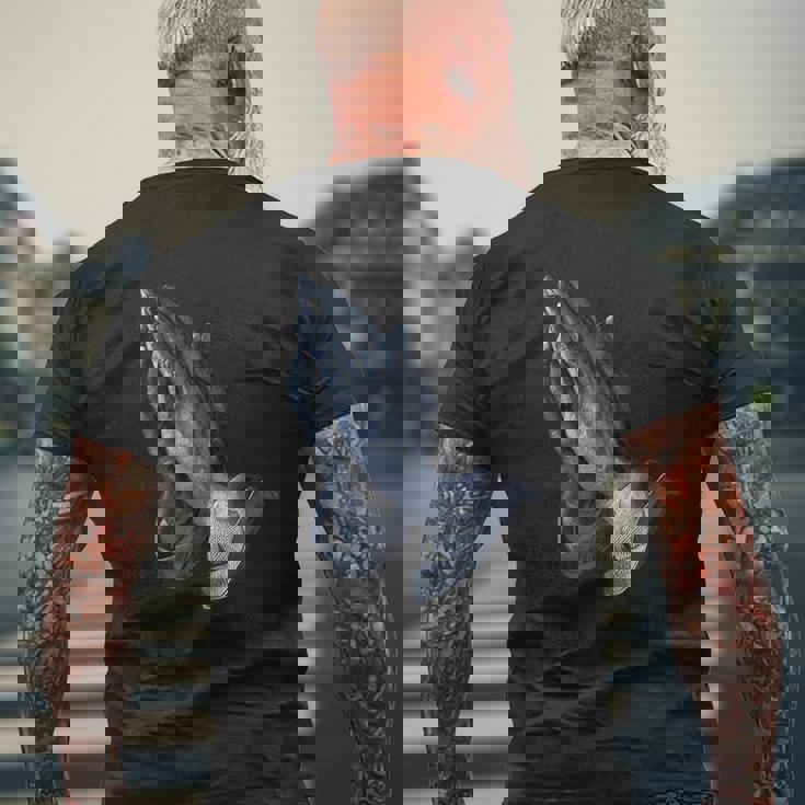 アルブレヒト・デューラーによる使徒の手 1508 メンズTシャツ バックプリント 高齢者への贈り物