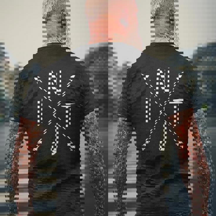 アロー クロス Intj シャツ メンズTシャツ バックプリント 高齢者への贈り物