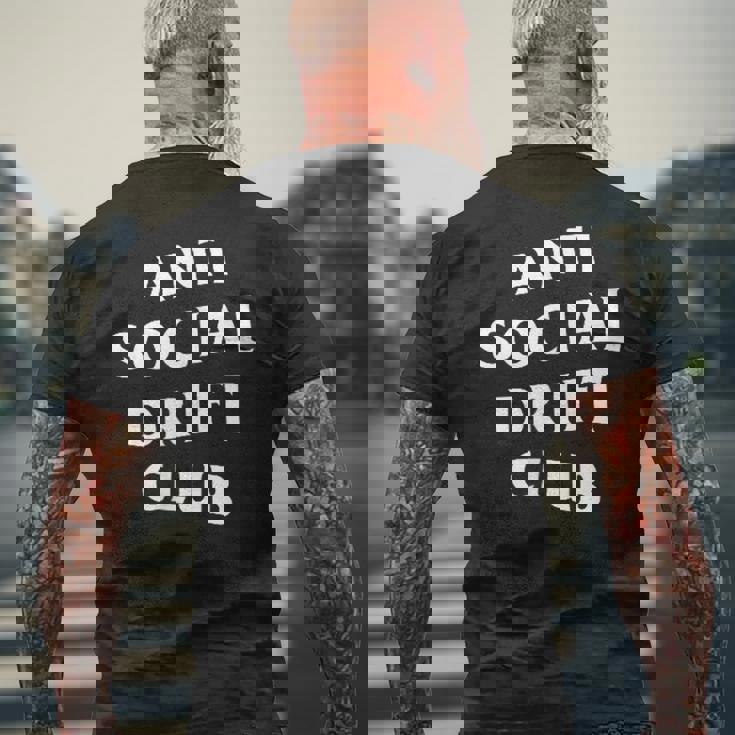 アンチソーシャルドリフトクラブホワイトロゴフロントバック メンズTシャツ バックプリント 高齢者への贈り物