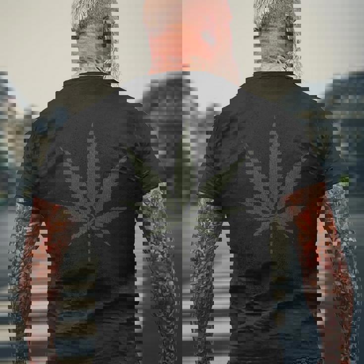 アンティーク調のウィードリーフtシャツ メンズTシャツ バックプリント 高齢者への贈り物