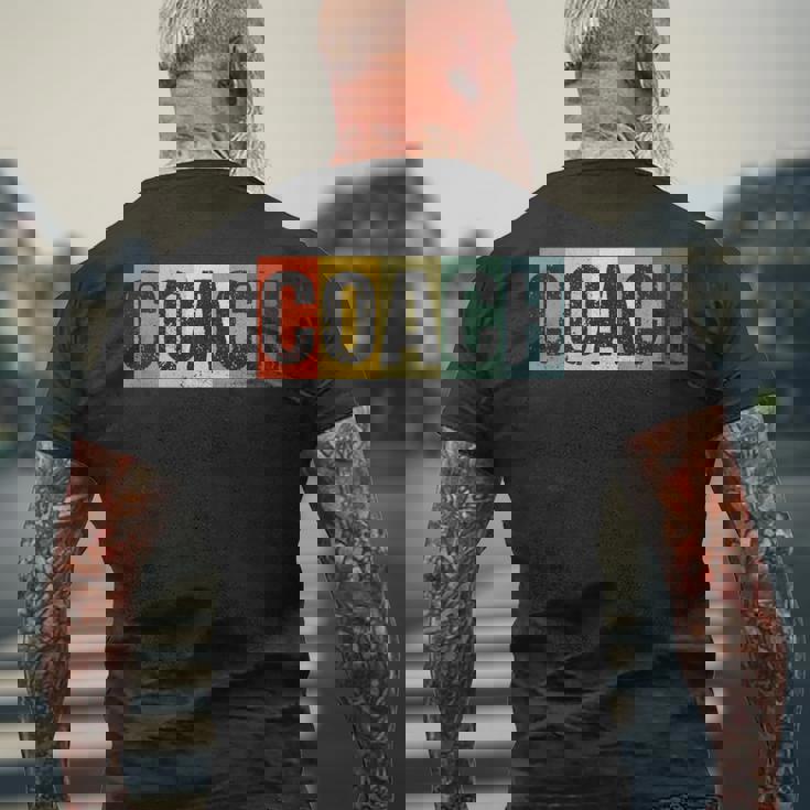 アンティーク調コーチスポーツ メンズTシャツ バックプリント 高齢者への贈り物