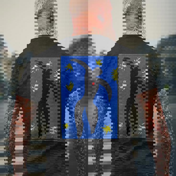 アンリ・マティス イカロス メンズTシャツ バックプリント 高齢者への贈り物