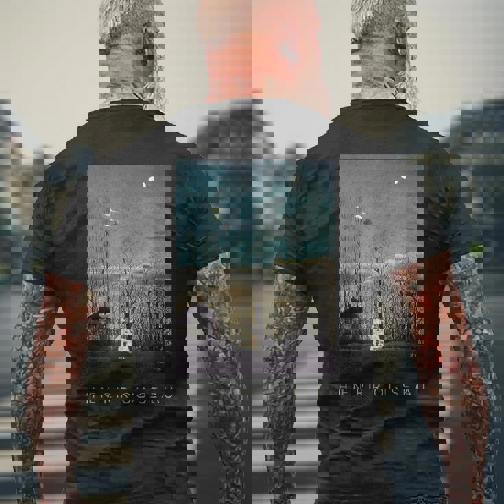 アンリ・ルソー カーニバル イブニング メンズTシャツ バックプリント 高齢者への贈り物