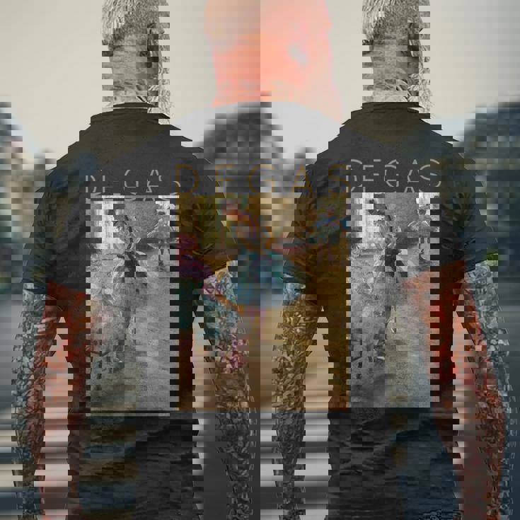 アーティストとバレリーナのためのエドガー・ドガのダンスレッスン メンズTシャツ バックプリント 高齢者への贈り物