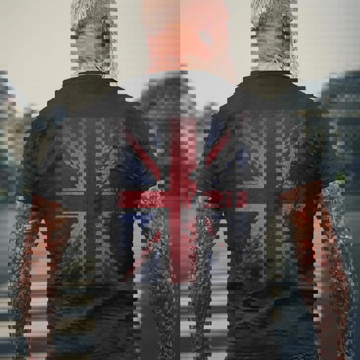 イギリス 国旗 ロンドン メンズ ユニオン ジャック イングランド ロック モッズ アーミー Army かっこいい Uk メンズTシャツ バックプリント 高齢者への贈り物