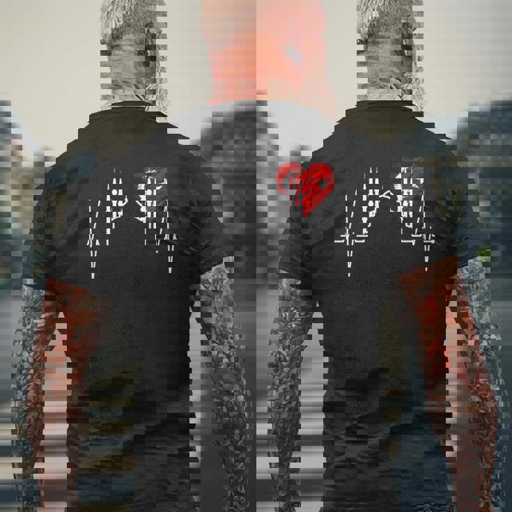 イスタンブールのスカイライン Heartbeat Turkey ブルーモスク Heart Istanbul 長袖tシャツ メンズTシャツ バックプリント 高齢者への贈り物